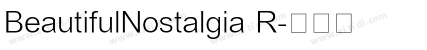 BeautifulNostalgia R字体转换